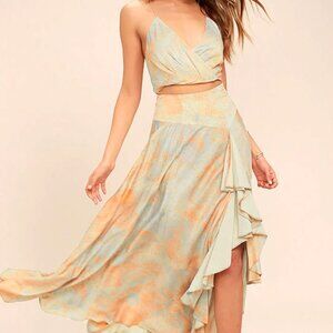 free people two piece gown